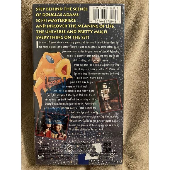 The Making of The Hitchhikers Guide (VHS, 1993) SEALED Fox Video - Picture 3 of 4